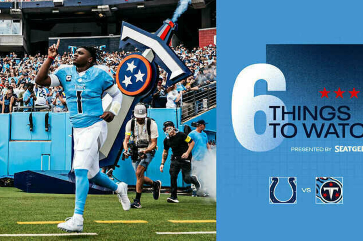 Six Things to Watch for the Titans in Sunday's Game vs the Colts