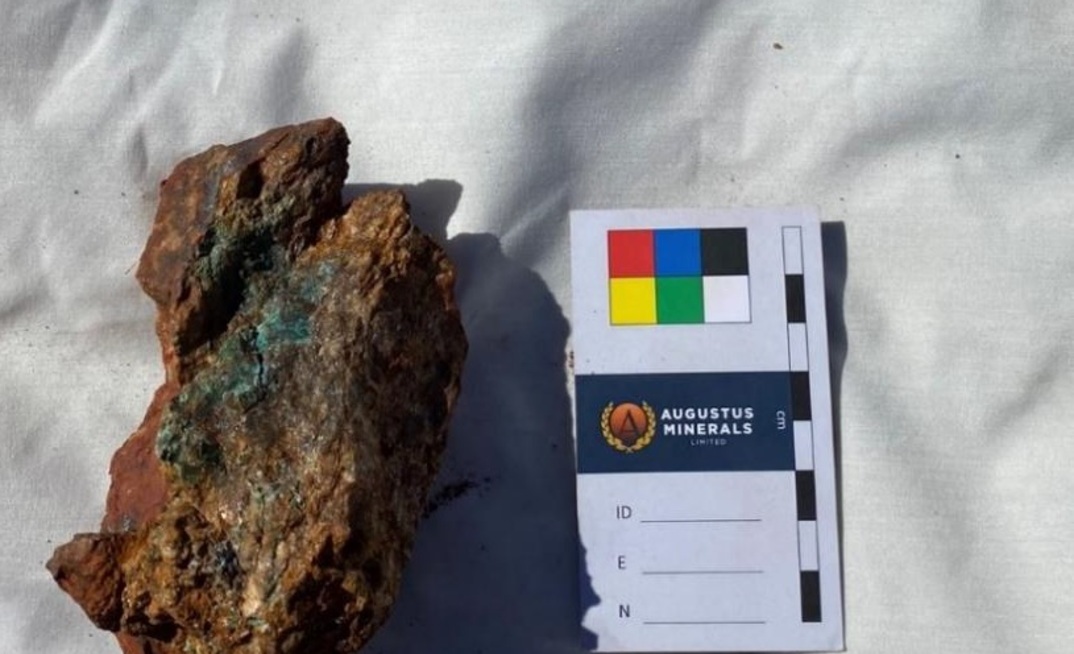 The 3.1% copper sample from Nero. Credit: Augus tus