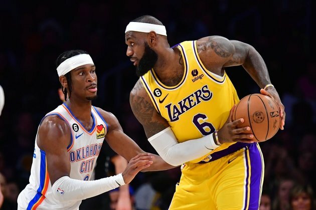 Thunder nip Lakers on LeBron James' record night
