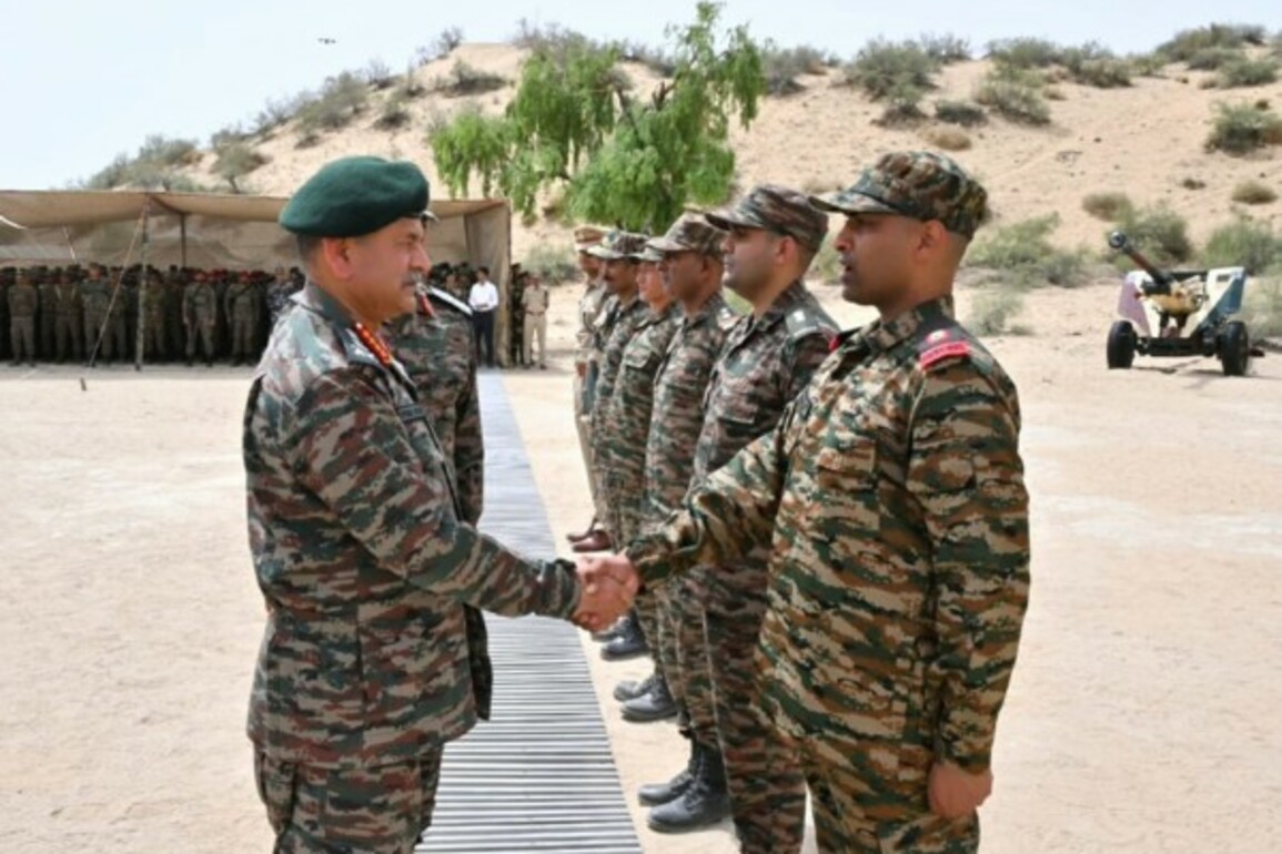 COAS Gen Upendra Dwivedi visits Laungewala, lauds forces for their "exceptional courage, relentless commitment" during Op Sindoor