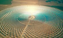 A concentrated solar thermal plant.