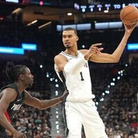 Wembanyama's status uncertain for Spurs vs. Blazers in Game 3