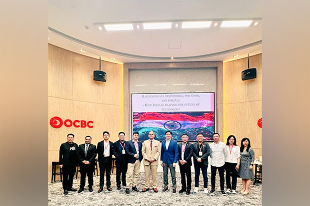 Shanghai Consul General Pratik Mathur addresses technology symposium of Singapore Chamber of Commerce