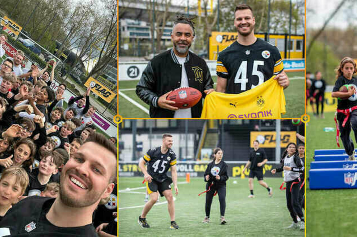 Steelers host first flag football camp in Germany