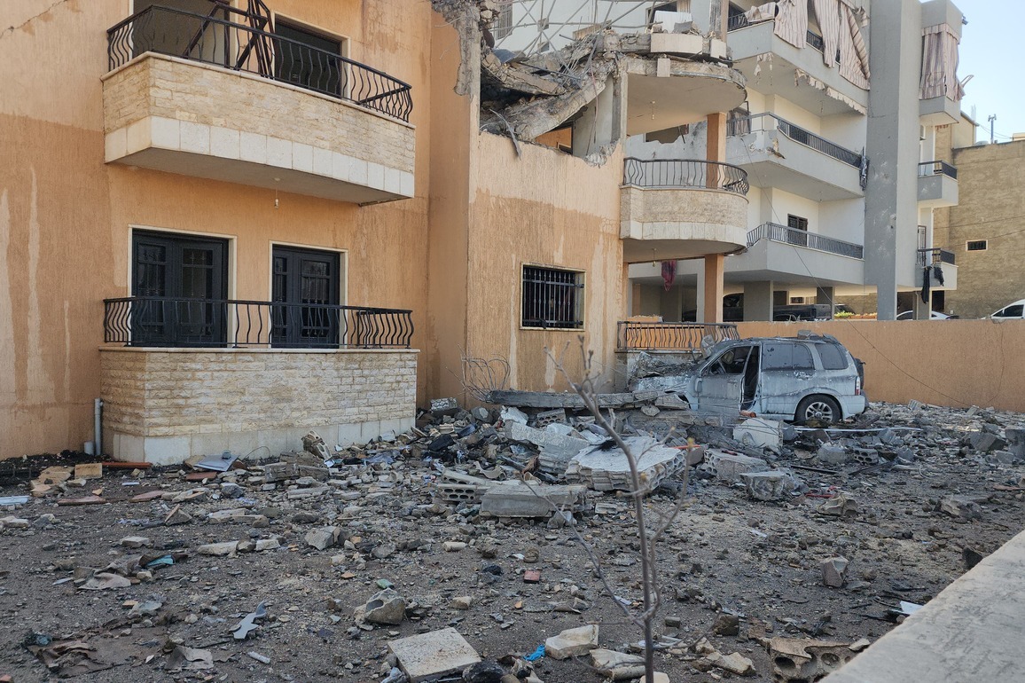 LEBANON-RIYAQ-ISRAELI AIRSTRIKES-RUINS