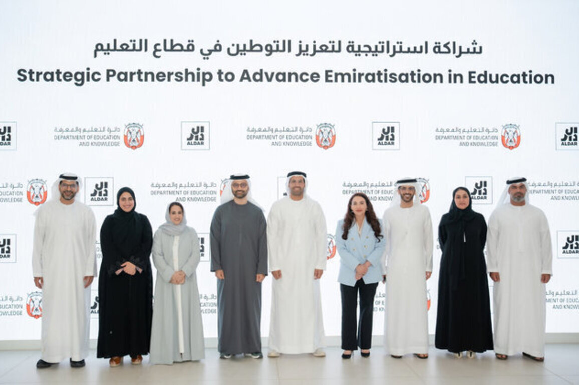 ADEK, Aldar sign first of its kind public-private partnership to advance Emiratisation in education