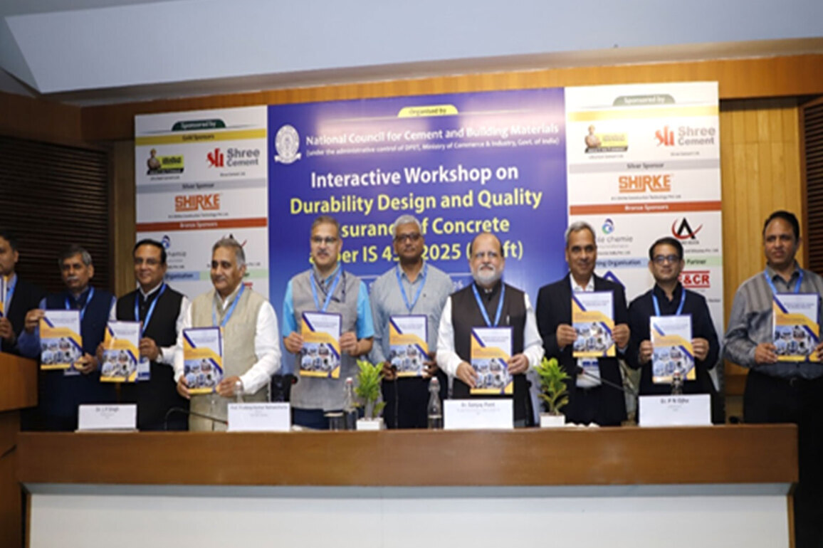 National Council for Cement and Building Materials Organises National Workshop on Durability Design & Quality Assurance of Concrete