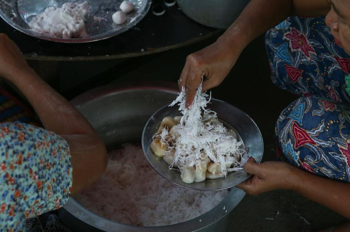 Floating dough balls: A sweet symbol of Myanmar's Thingyan