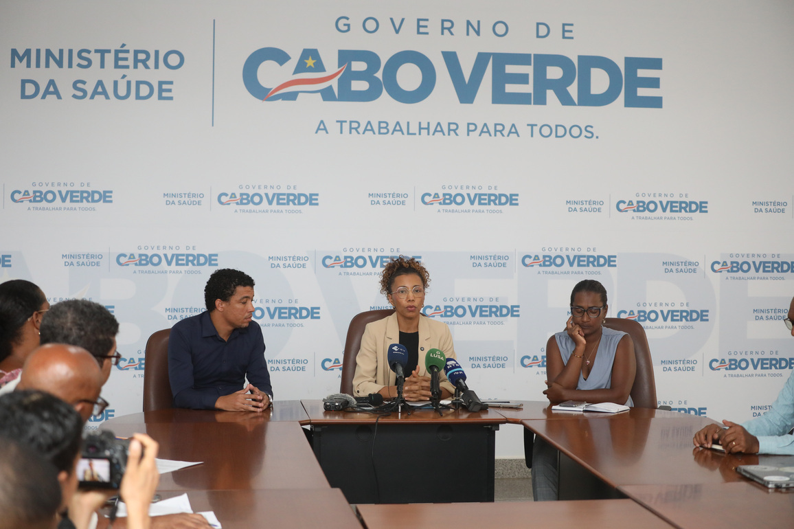 CAPE VERDE-PRAIA-CRUISE SHIP-PRESS CONFERENCE