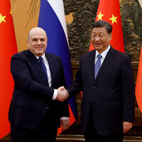 Russian PM Mikhail Mishustin meets with Chinese President Xi