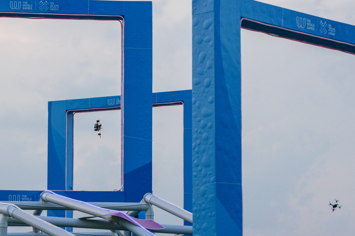 (SP)CHINA-CHENGDU-THE WORLD GAMES 2025-DRONE SPORTS-DRONE RACING (CN)