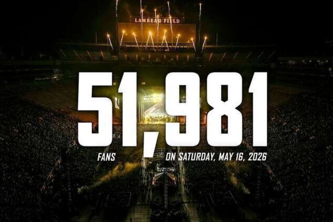 Luke Combs sets Lambeau Field concert attendance record