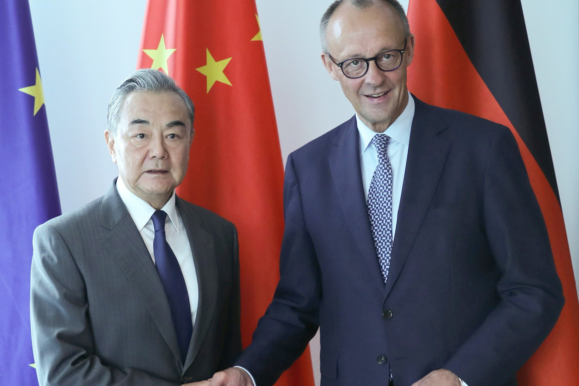 GERMANY-BERLIN-CHINA-WANG YI-MERZ-MEETING
