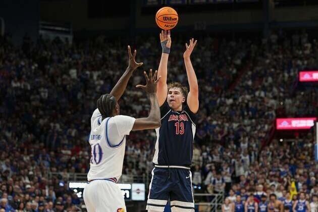 No. 9 Kansas rallies to end No. 1 Arizona's unbeaten run