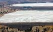  A photo showing the slump in the embankment of the northern tailings dam at Cadia 