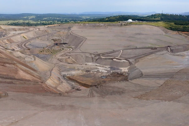 Part way through the Musswellbrook rehabilitation