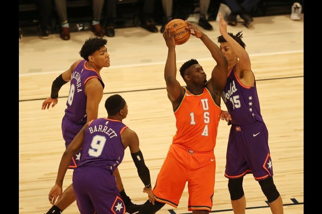 Team USA rallies to beat Team World in Rising Stars Game