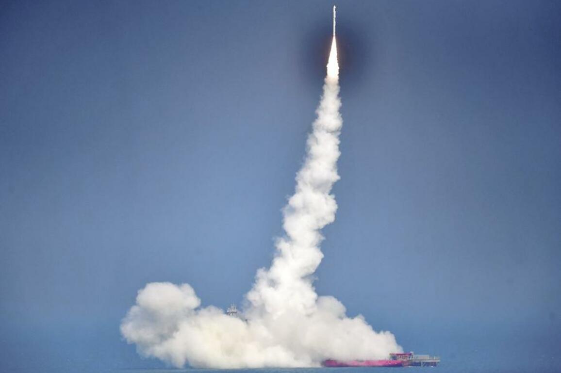 EyesonSci | China's CERES-1 rocket launches new satellites from sea