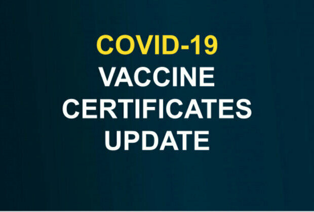 Update on vaccination travel certificate