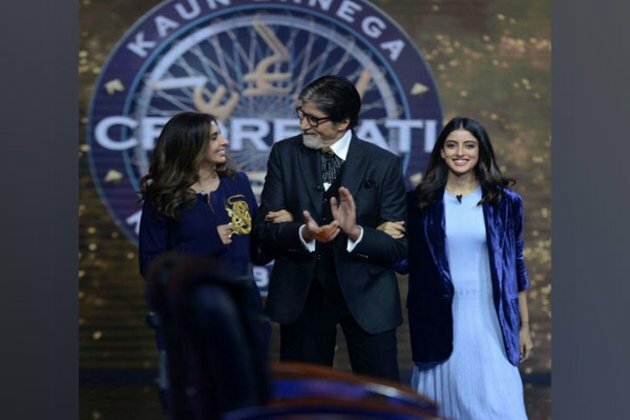 Amitabh Bachchan welcomes daughter Shweta, granddaughter Navya on 'KBC'