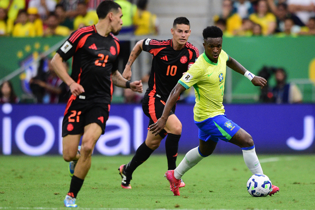(SP)BRAZIL-BRASILIA-FOOTBALL-WORLD CUP QUALIFIER-BRA VS COL