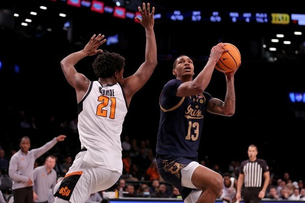 Notre Dame holds off Oklahoma St. in OT in Legends Classic