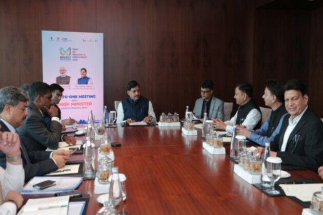 MP CM Mohan Yadav discusses 3.0 GW solar project in state with Grew Energy CEO in Dubai