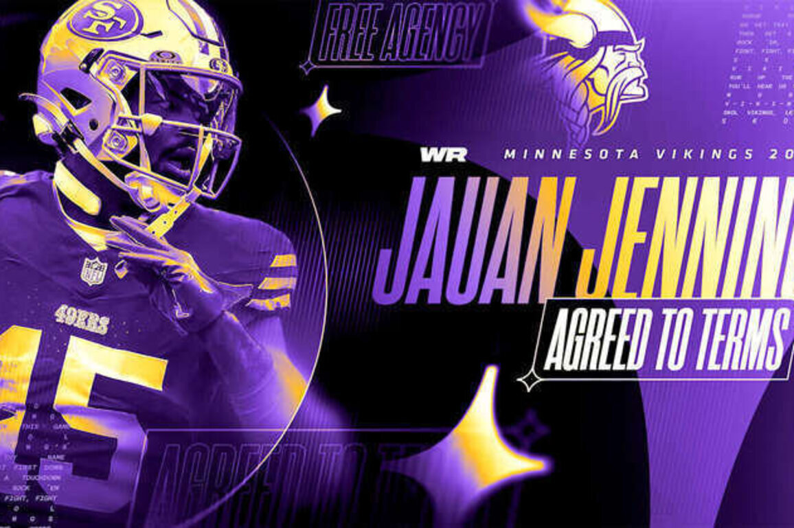 Vikings Agree to Terms with Veteran Wide Receiver Jauan Jennings