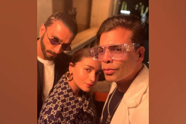 Karan Johar enjoys night out with 'Rocky Aur Rani Ki Prem' cast members Ranveer Singh, Alia Bhatt