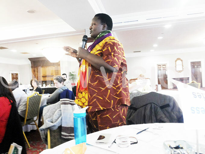  aome uhwezi contributes during the orldwise lobal teachers conference at est ity otel ublin