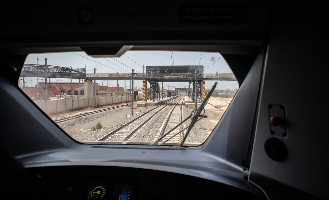 View from inside an SNIM locomotive