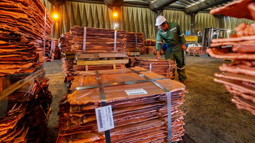 Cobre estocado estoque placas