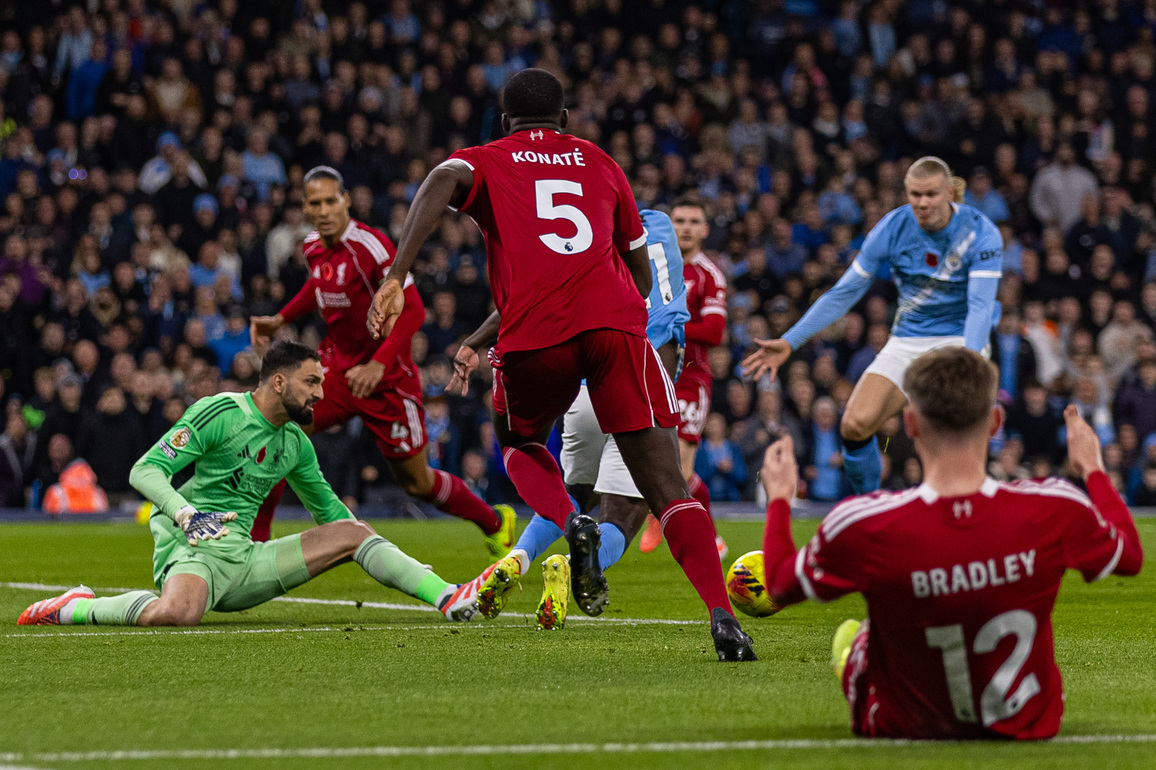 (SP)BRITAIN-MANCHESTER-FOOTBALL-PREMIER LEAGUE-MANCHESTER CITY VS LIVERPOOL