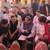 J-K: Union Minister Jitendra Singh listens to public grievances in Udhampur