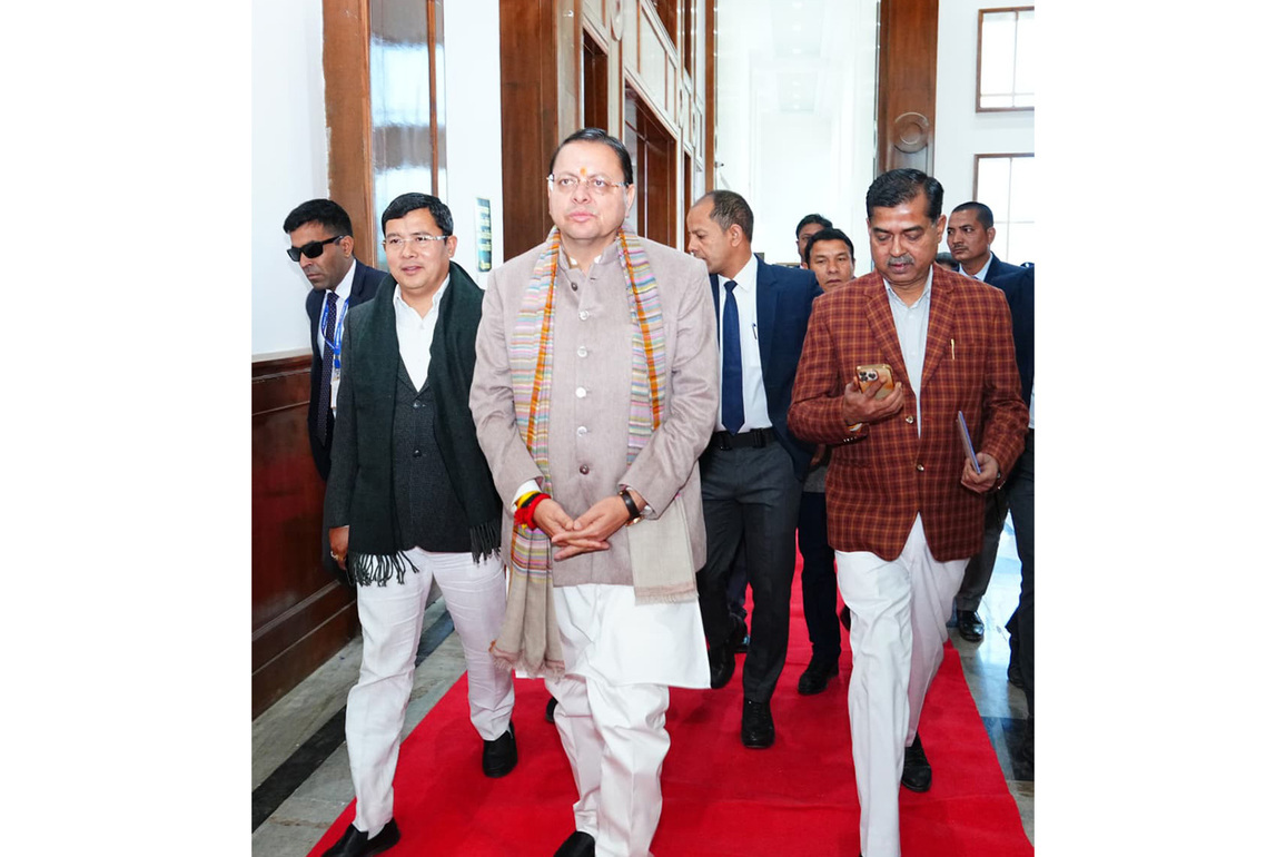 Chamoli: Uttarakhand CM Pushkar Singh Dhami attends 4th day of Budget Session in Gairsain