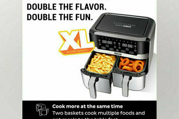 INALSA launched its Air Fryer with Dual Baskets First time in India