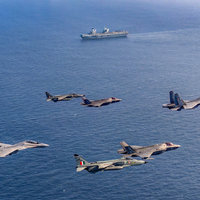 Indian Air Force, Royal Navy conduct joint exercise over Indian Ocean