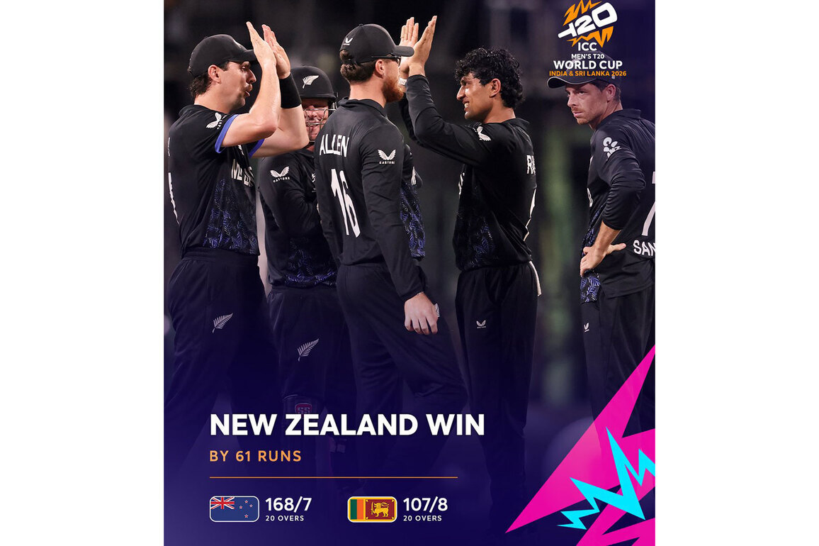 T20 WC: All-round shows from Rachin, Santner take NZ close to semis; co-hosts SL eliminated