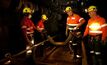  Mastermyne crew working on an underground coal contract.