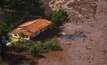 Rejeitos da barragem do Córrego do Feijão, da mineradora Vale, em Brumadinho (MG)