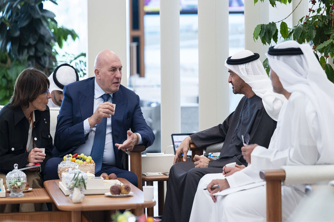 UAE President receives Italian Defence Minister