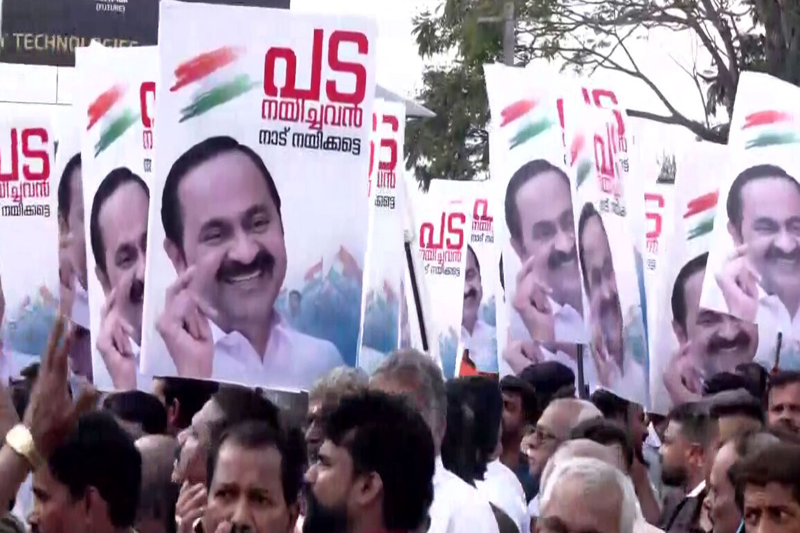 VD Satheesan supporters in Congress march in Keralam, demand his appointment as CM