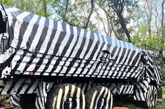 Zebra Trucks: Why Russia Is Using 'Dazzle Camouflage' In Ukraine 