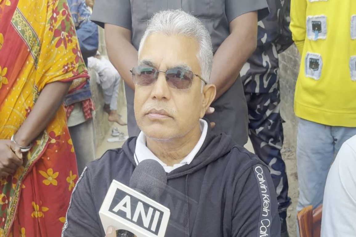 "Our party is ready to push TMC out": BJP's Dilip Ghosh