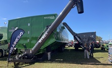 The 300T Nyrex Maximus is on display at the GrainKing site, at this year's Dowerin Field Days. Credit: Mark Saunders.