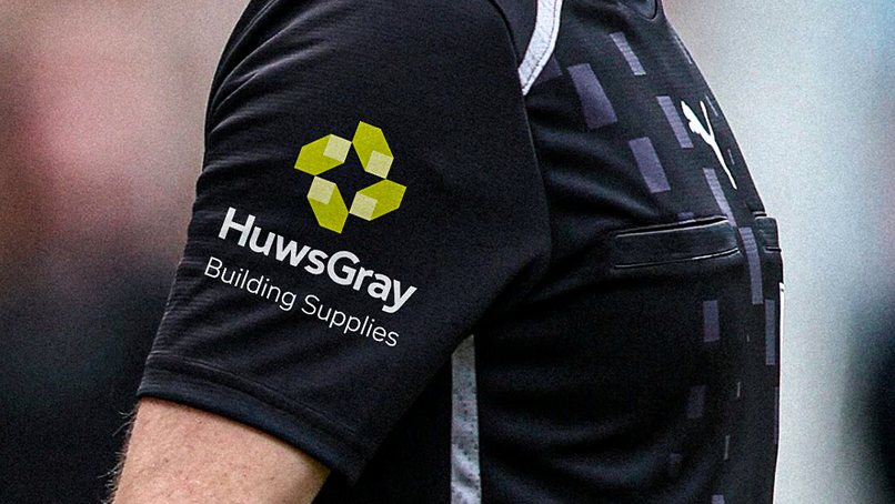 Huws Gray announces rebrand and Professional Game Match Officials sponsorship