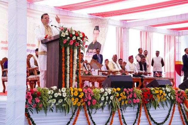 Uttarakhand CM lays foundation stone for road widening project in Sahaspur Assembly