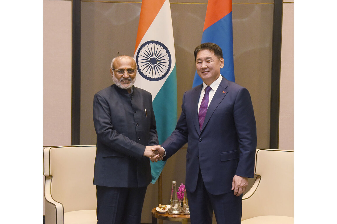 VP Radhakrishnan holds talks with Mongolian President on various aspects of bilateral ties