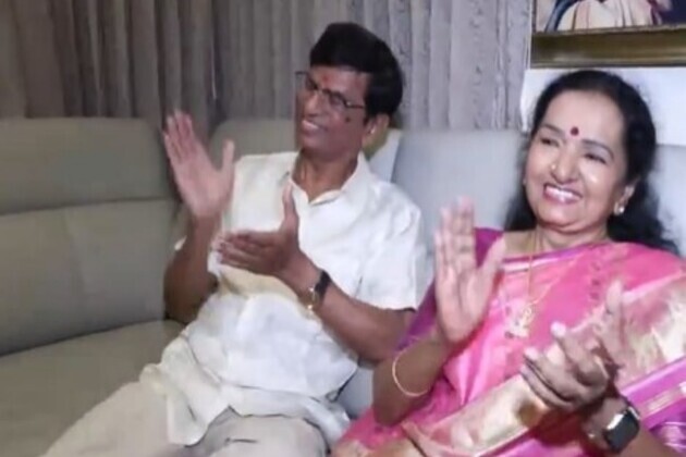 Vijay's father calls his mother "the first fan of Vijay" as they celebrate TVK's lead in Tamil Nadu Assembly Elections 2026