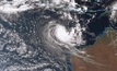  Tropical Cyclone Ernie satelite image.